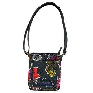 Vera Bradley Falling Flowers Mini Hipster Purse